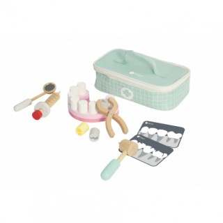 Žaislinis gydytojo odontologo rinkinys lagaminėlyje | Mediniai žaislai | Classic World CW50556